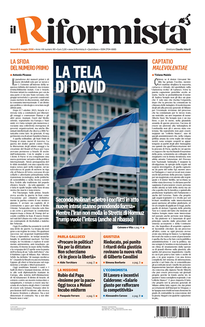Prima pagina Il Riformista di oggi - Quotidiano nazionale
