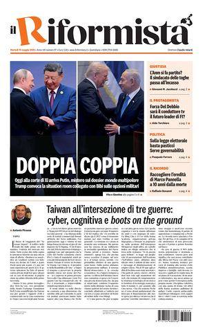 Prima pagina Il Riformista di oggi - Quotidiano nazionale