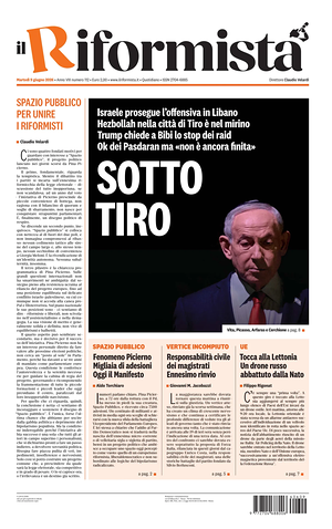 Il Riformista prima pagina