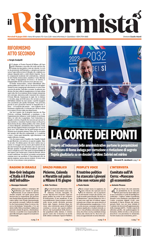 Prima pagina Il Riformista di oggi - Quotidiano nazionale