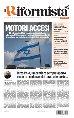 Prima pagina Il Riformista di oggi - Quotidiano nazionale