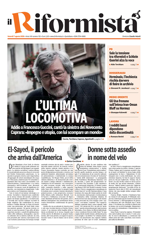 Il Riformista prima pagina