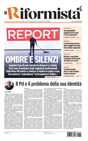 Prima pagina Il Riformista di oggi - Quotidiano nazionale