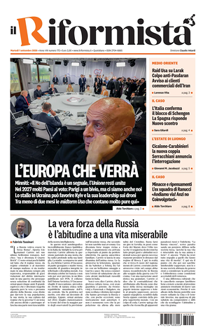 Il Riformista prima pagina