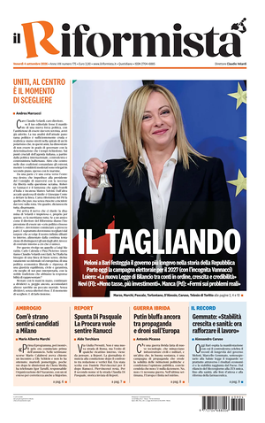 Prima pagina Il Riformista di oggi - Quotidiano nazionale