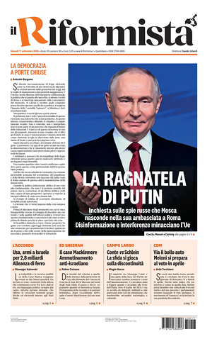 Prima pagina Il Riformista di oggi - Quotidiano nazionale
