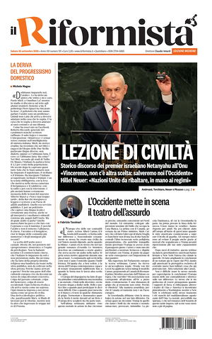 Prima pagina Il Riformista di oggi - Quotidiano nazionale