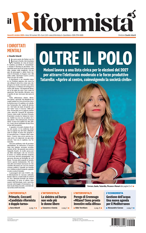 Prima pagina Il Riformista di oggi - Quotidiano nazionale
