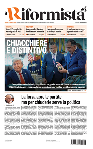 Prima pagina Il Riformista di oggi - Quotidiano nazionale