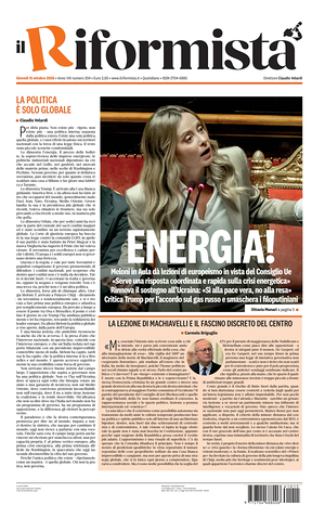 Prima pagina Il Riformista di oggi - Quotidiano nazionale