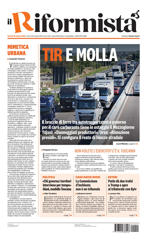 Prima pagina Il Riformista di oggi - Quotidiano nazionale