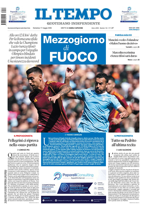 Prima pagina Il Tempo di oggi - Quotidiano regionale