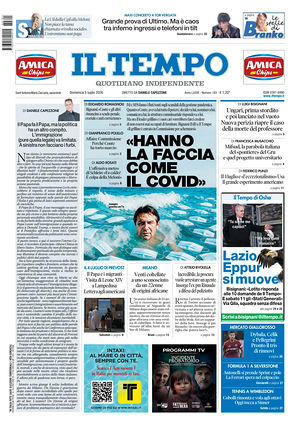 Prima pagina Il Tempo di oggi - Quotidiano regionale