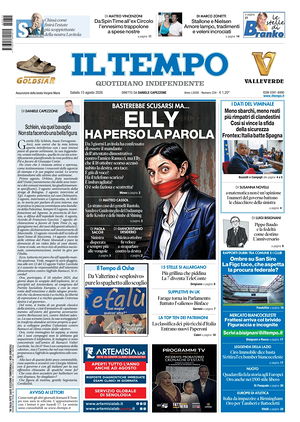 Prima pagina Il Tempo di oggi - Quotidiano regionale