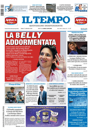 Prima pagina Il Tempo di oggi - Quotidiano regionale