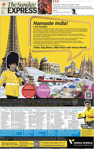 The Indian Express prima pagina