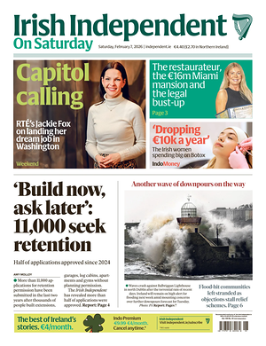 Prima pagina Irish Independent di oggi - Quotidiano estero