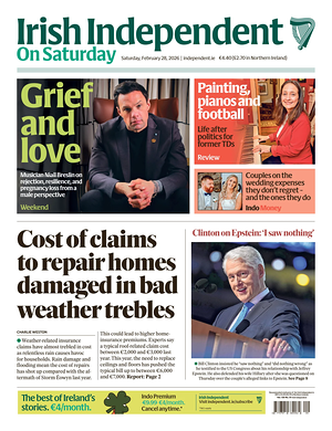 Prima pagina Irish Independent di oggi - Quotidiano estero