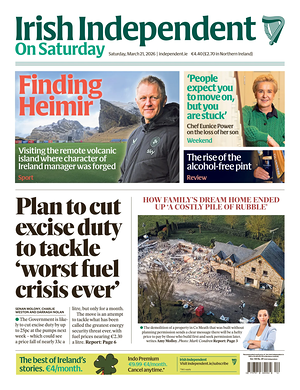 Prima pagina Irish Independent di oggi - Quotidiano estero