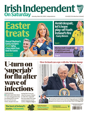 Prima pagina Irish Independent di oggi - Quotidiano estero