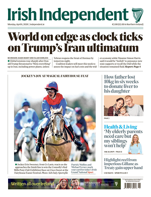 Prima pagina Irish Independent di oggi - Quotidiano estero