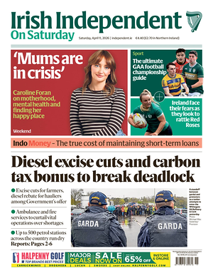 Prima pagina Irish Independent di oggi - Quotidiano estero