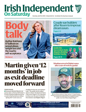 Prima pagina Irish Independent di oggi - Quotidiano estero