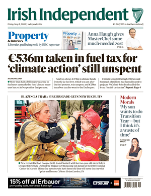 Prima pagina Irish Independent di oggi - Quotidiano estero