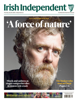 Prima pagina Irish Independent di oggi - Quotidiano estero