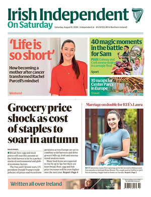 Prima pagina Irish Independent di oggi - Quotidiano estero