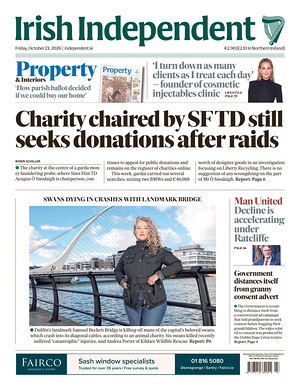 Prima pagina Irish Independent di oggi - Quotidiano estero