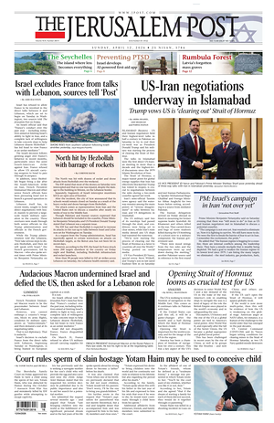 Prima pagina The Jerusalem Post di oggi - Quotidiano estero