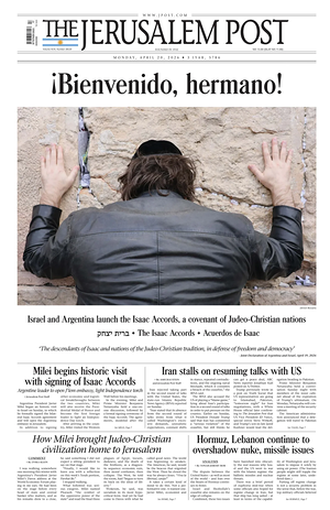 Prima pagina The Jerusalem Post di oggi - Quotidiano estero