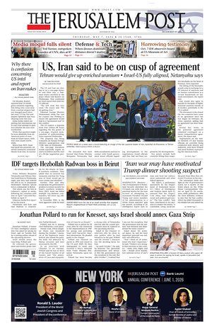 Prima pagina The Jerusalem Post di oggi - Quotidiano estero