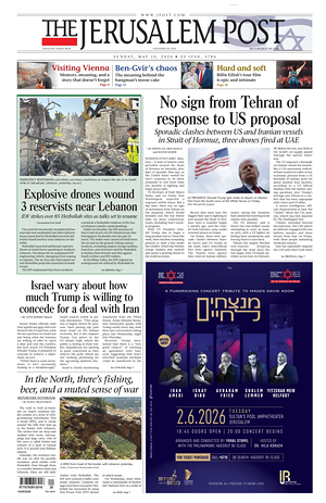 Prima pagina The Jerusalem Post di oggi - Quotidiano estero