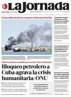 Prima pagina La Jornada di oggi - Quotidiano estero