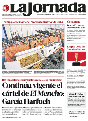 Prima pagina La Jornada di oggi - Quotidiano estero
