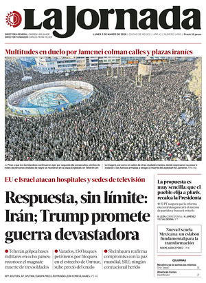 Prima pagina La Jornada di oggi - Quotidiano estero
