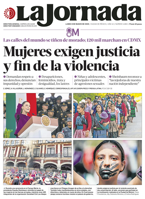 Prima pagina La Jornada di oggi - Quotidiano estero