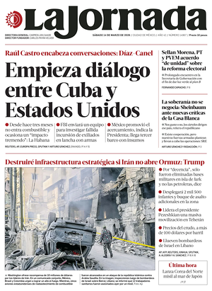 Prima pagina La Jornada di oggi - Quotidiano estero