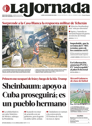 Prima pagina La Jornada di oggi - Quotidiano estero