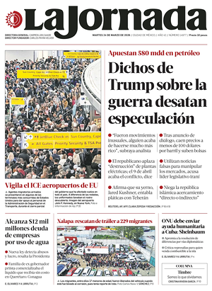 Prima pagina La Jornada di oggi - Quotidiano estero