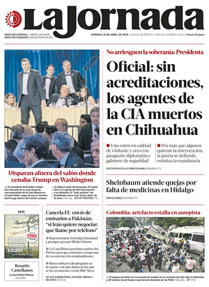 Prima pagina La Jornada di oggi - Quotidiano estero