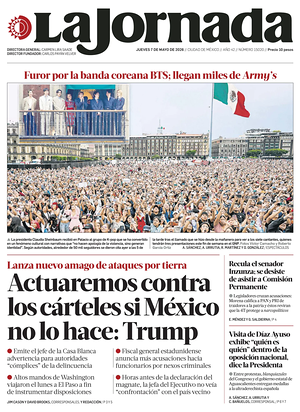 Prima pagina La Jornada di oggi - Quotidiano estero