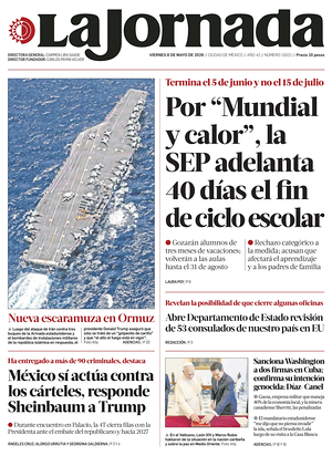 Prima pagina La Jornada di oggi - Quotidiano estero