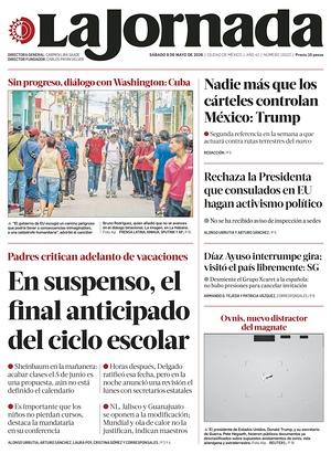 Prima pagina La Jornada di oggi - Quotidiano estero