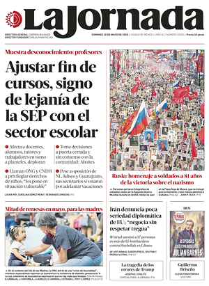 Prima pagina La Jornada di oggi - Quotidiano estero