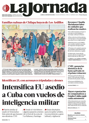 Prima pagina La Jornada di oggi - Quotidiano estero