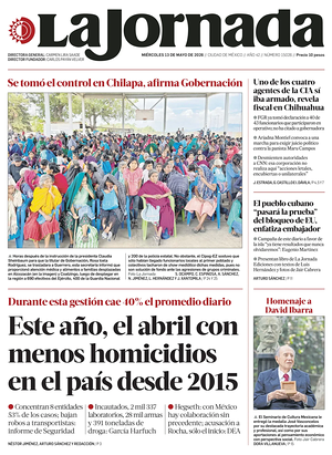 Prima pagina La Jornada di oggi - Quotidiano estero