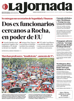 Prima pagina La Jornada di oggi - Quotidiano estero